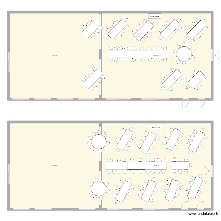 Plan salle mariage 2. Plan de 4 pièces et 467 m2