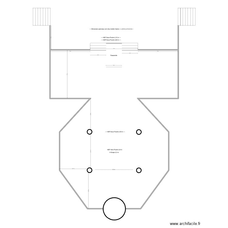 Hall Casino Knokke. Plan de 1 pièce et 250 m2