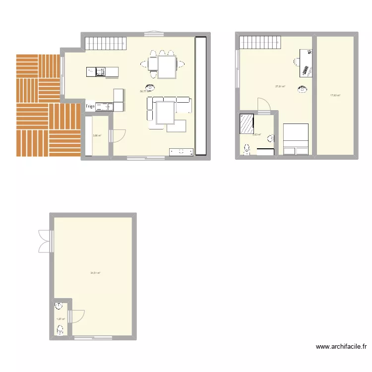 Garage Clelles. Plan de 