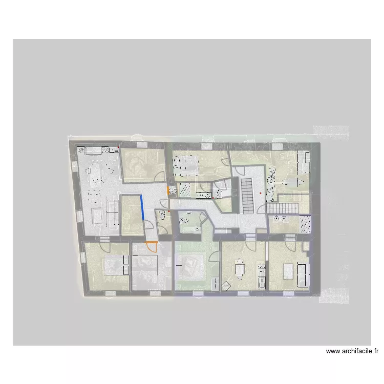 Loubet 2e étage 2025. Plan de 15 et 113 m² Loubet 2e étage 2025. Plan de 15 et 113 m²