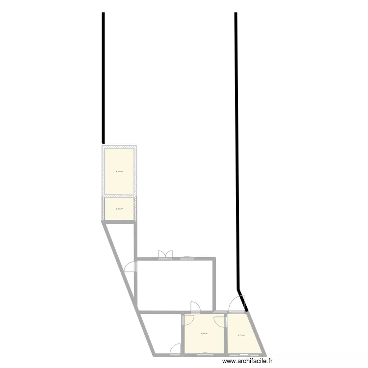 Neufchatel. Plan de 4  et 29 m²
