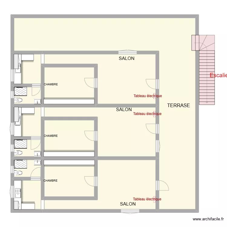 PLAN ETUDE R+2. Plan de 