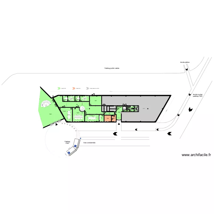 Toulouse Brindejonc RDC - Parking. Plan de 35  et 1207 m²
