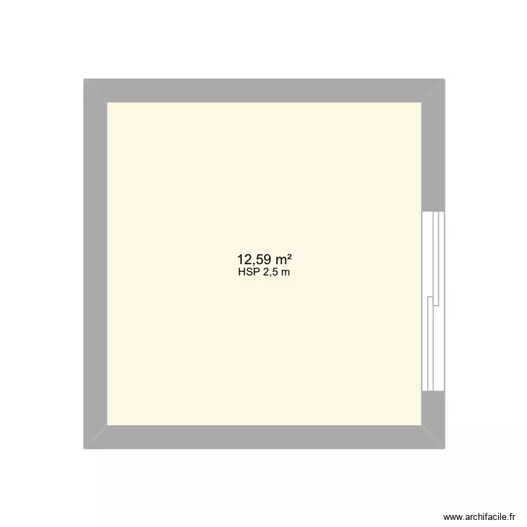 DMA. Plan de 1  et 13 m²