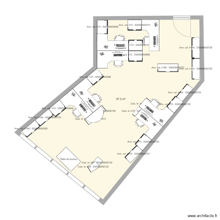 SER projection1. Plan de 0 pièce et 0 m2