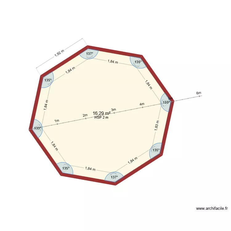 Cabane 2. Plan de 1 et 16 m² Cabane 2. Plan de 1 et 16 m²