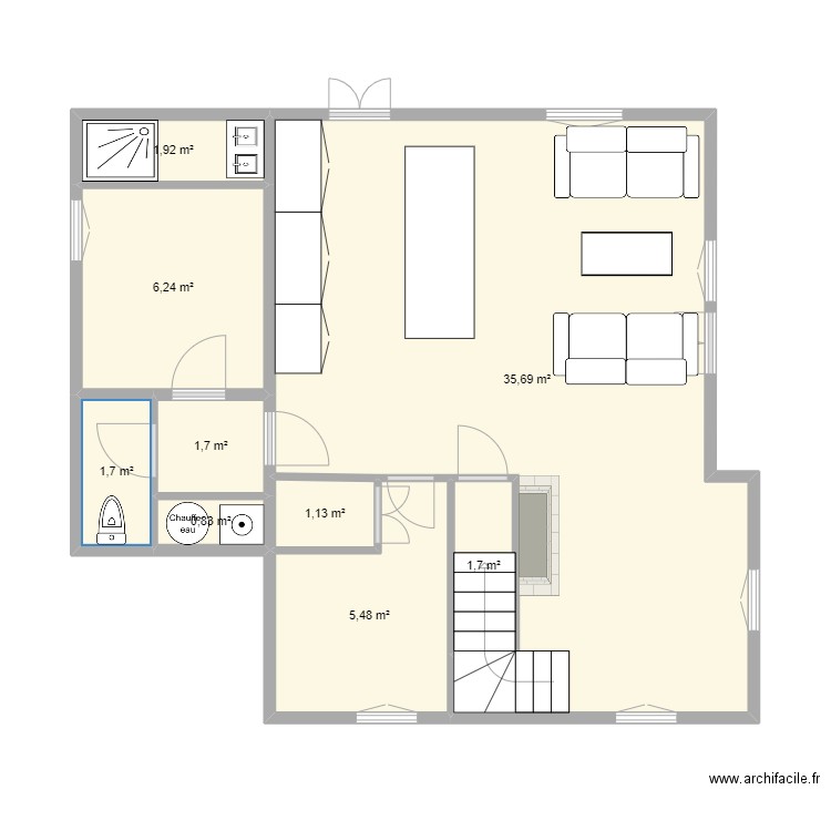 Saint-Luc RDC New 6ch. Plan de 0 pièce et 0 m2