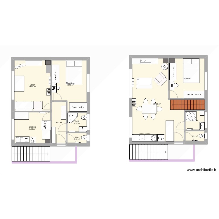 Plan jullou actuel. Plan de 0 pièce et 0 m2