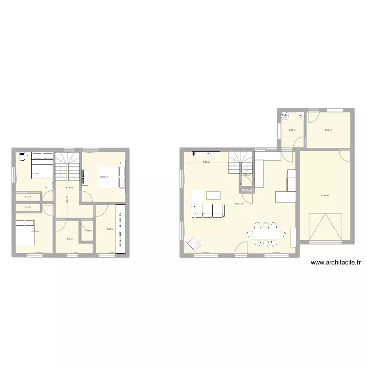 maison. Plan de maison. Plan de