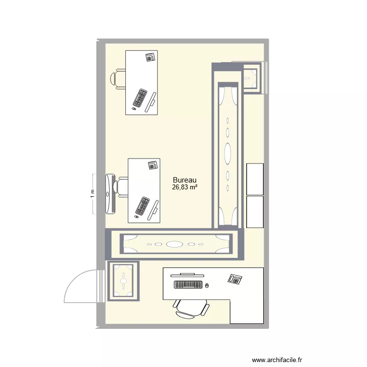 plan ADV. Plan de 1  et 27 m²