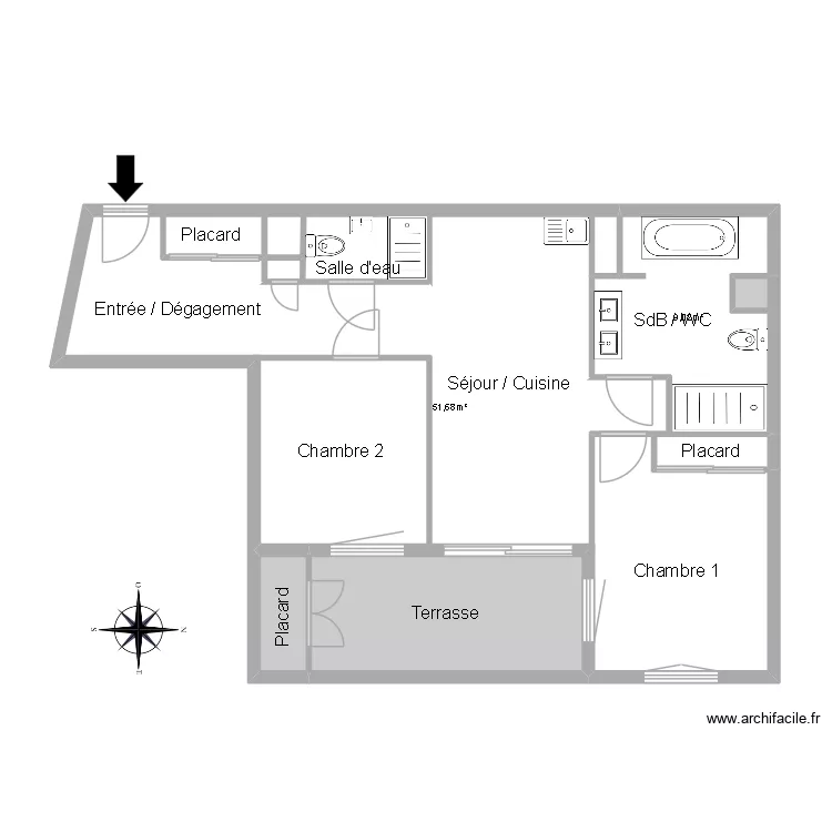 51960 RYLSKAYA. Plan de 7 et 73 m² 51960 RYLSKAYA. Plan de 7 et 73 m²