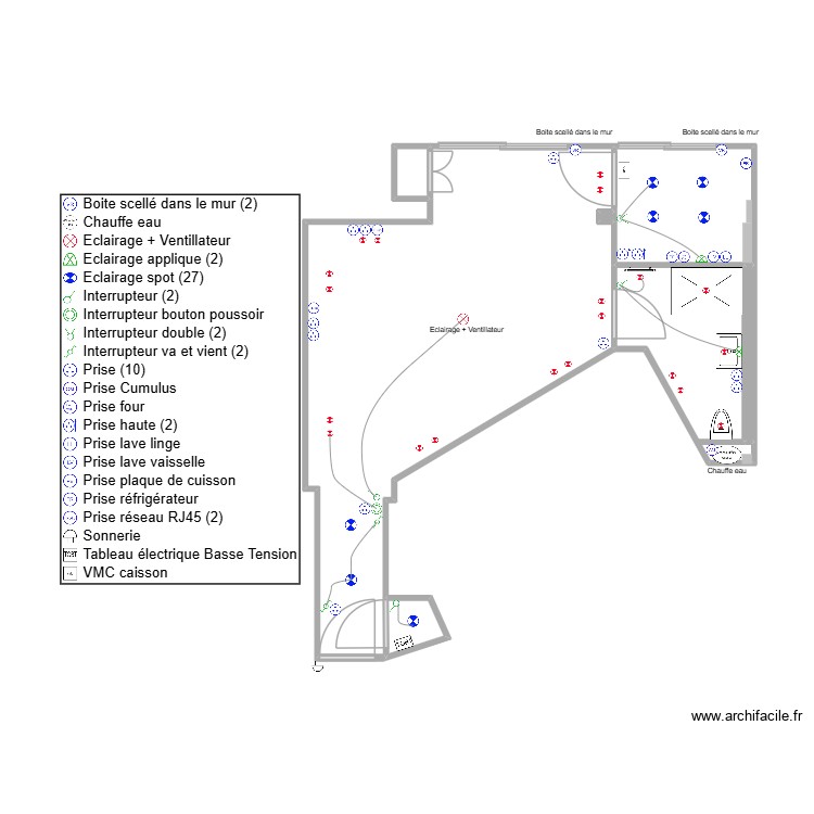 CONTINENTAL 1ER ETAGE. Plan de 0 pièce et 0 m2