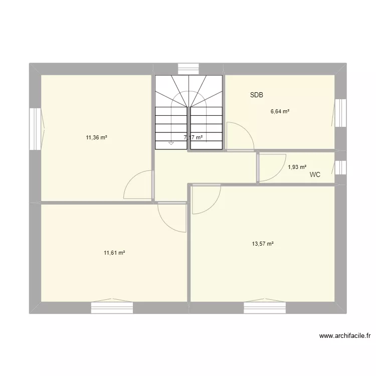 trichera avp 1 etage. Plan de 