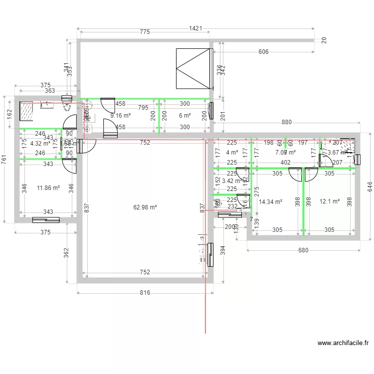 DAVID AMENAGEMENT. Plan de 