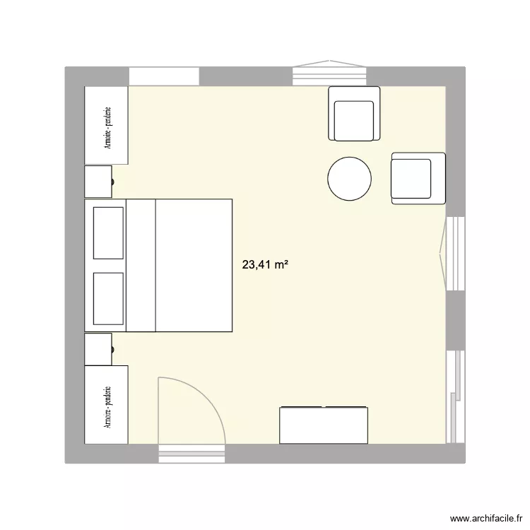 Chambre 1 - niveau intermediaire V2. Plan de 