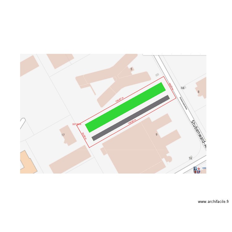Bensheim. Plan de 0 pièce et 0 m2