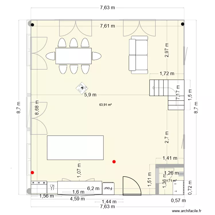 rdc 1. Plan de 14  et 212 m²