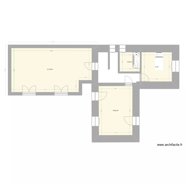 porteurs apr&egrave;s isolation. Plan de 