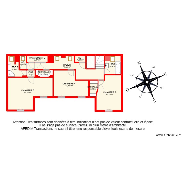 BI 24722-. Plan de 33 pièces et 409 m2