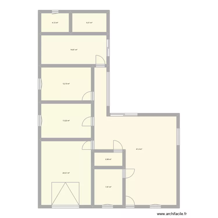 maison 2. Plan de 9  et 133 m²