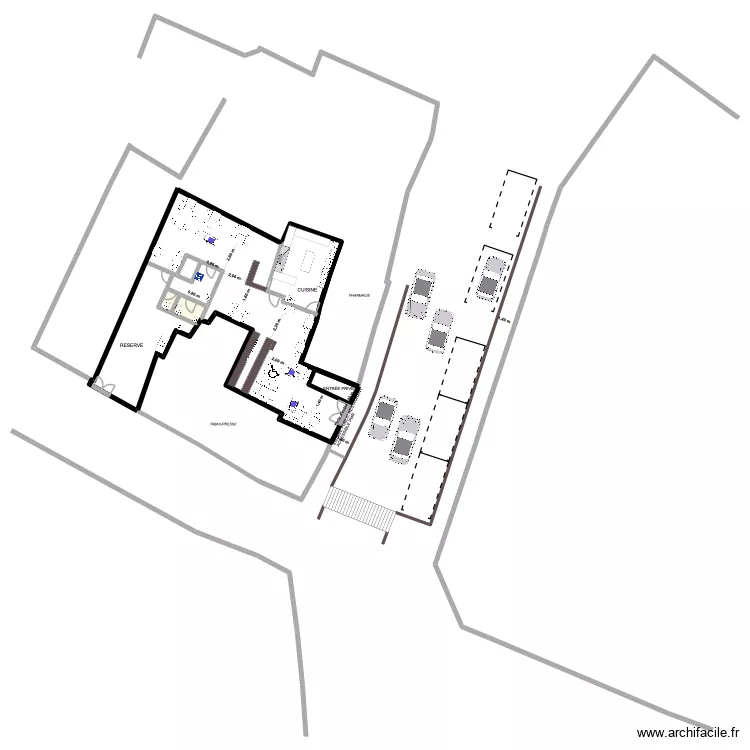 Plan cadastre. Plan de 3  et 14 m²