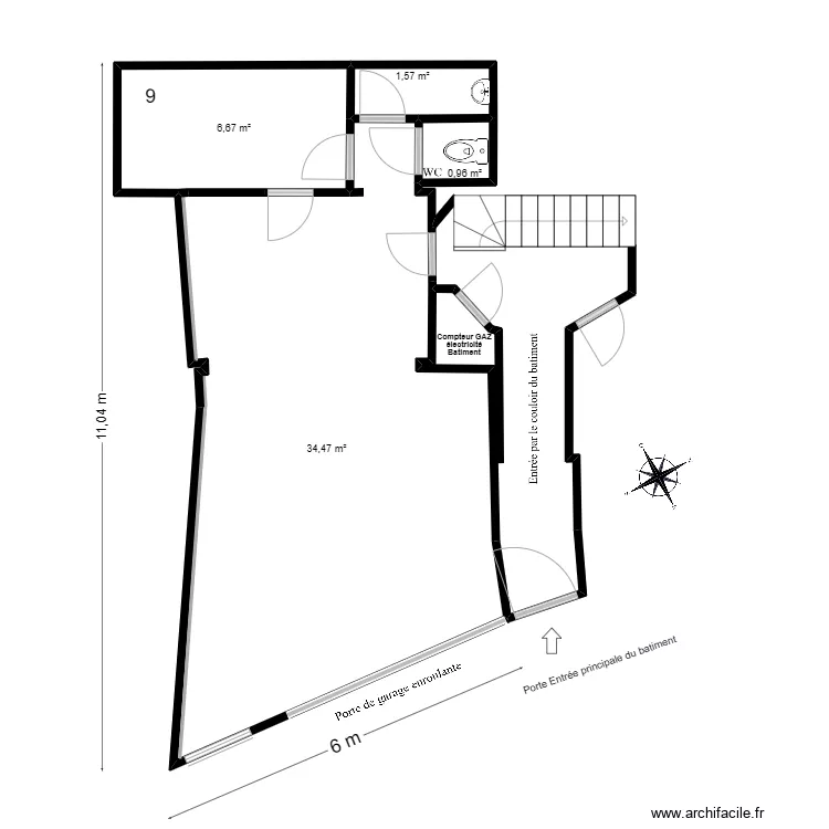 Plan implantation. Plan de Plan implantation. Plan de