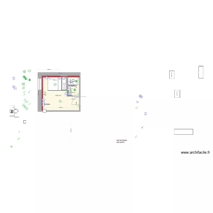 chambre manon. Plan de 
