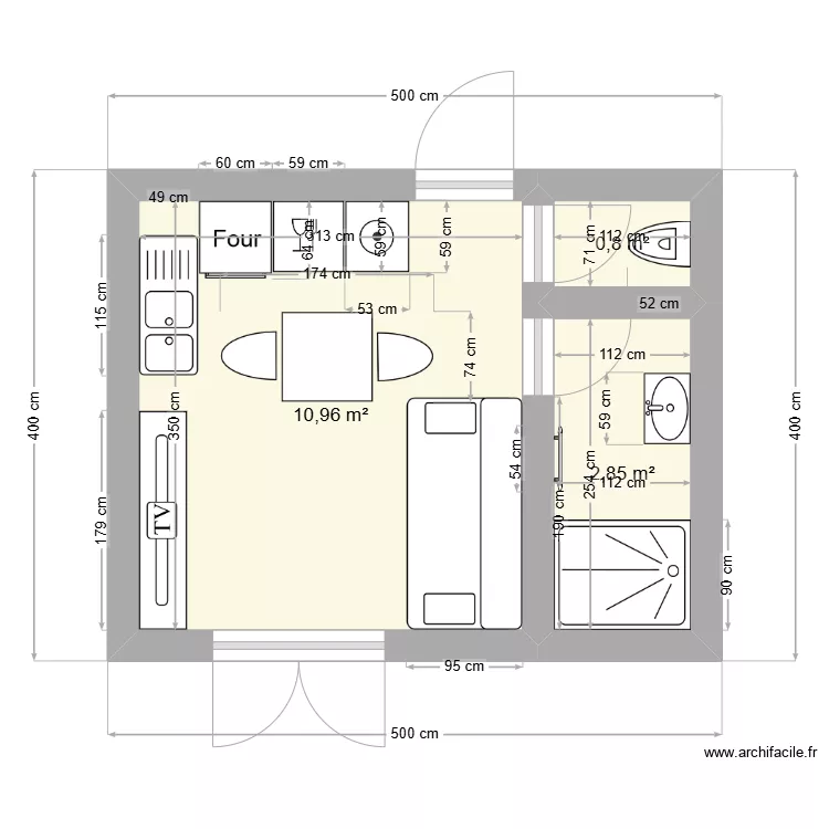 Therese / tristan project maison de campagne. Plan de 