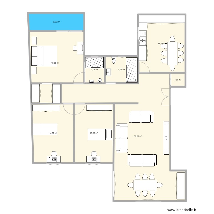 dif. Plan de 0 pièce et 0 m2