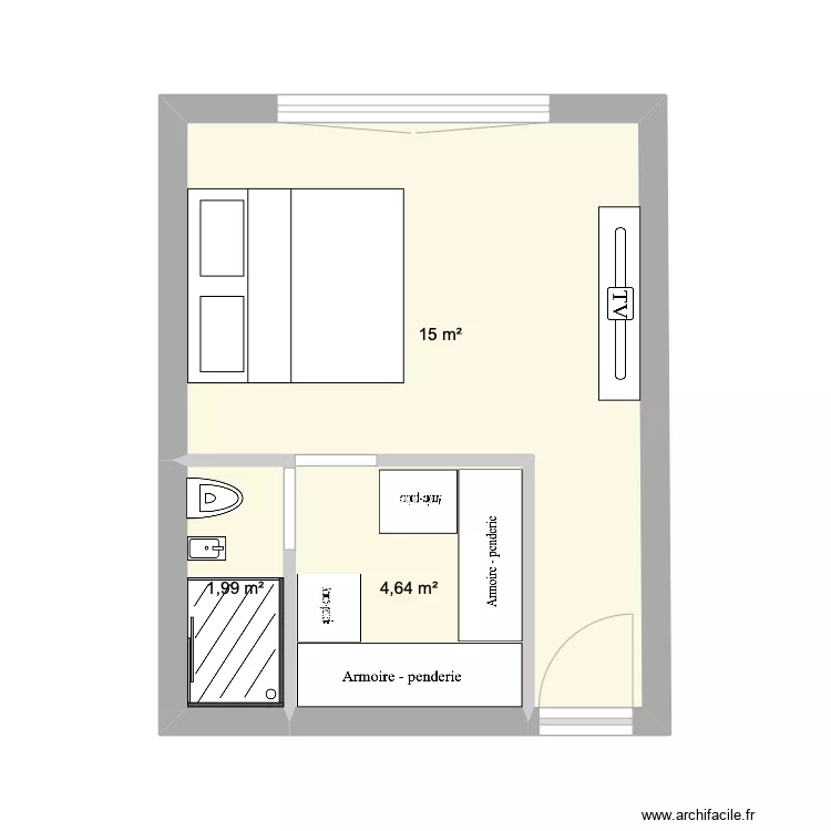 chambre 1. Plan de chambre 1. Plan de