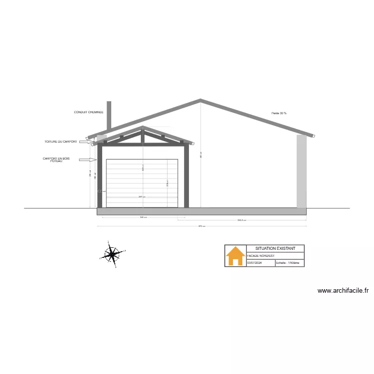 PLAN DE COUPE INITIAL. Plan de 