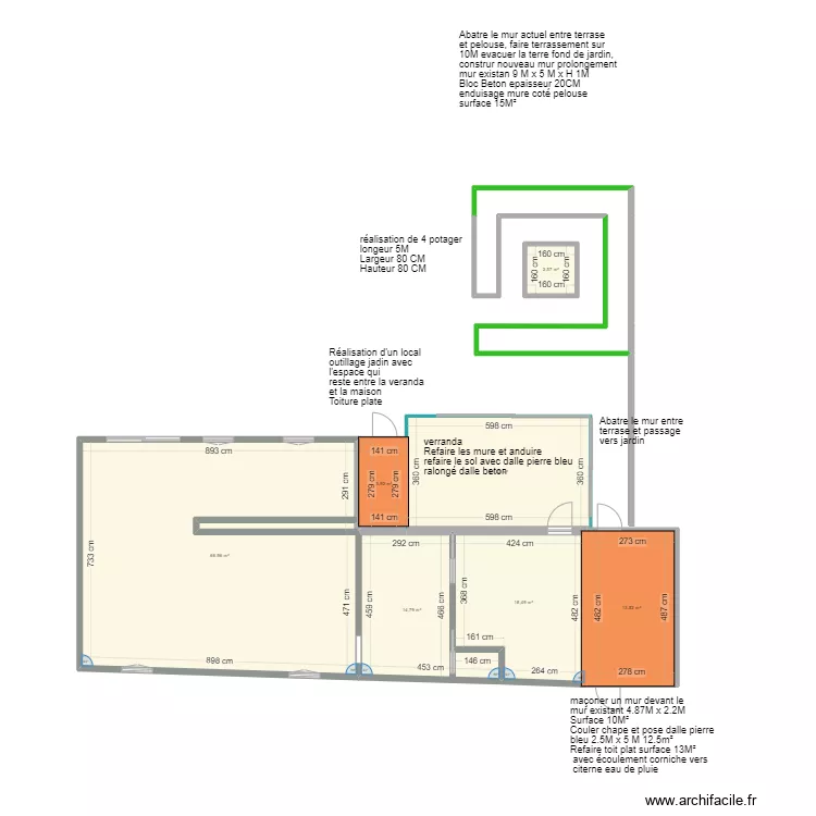 Maison veranda 2024. Plan de 