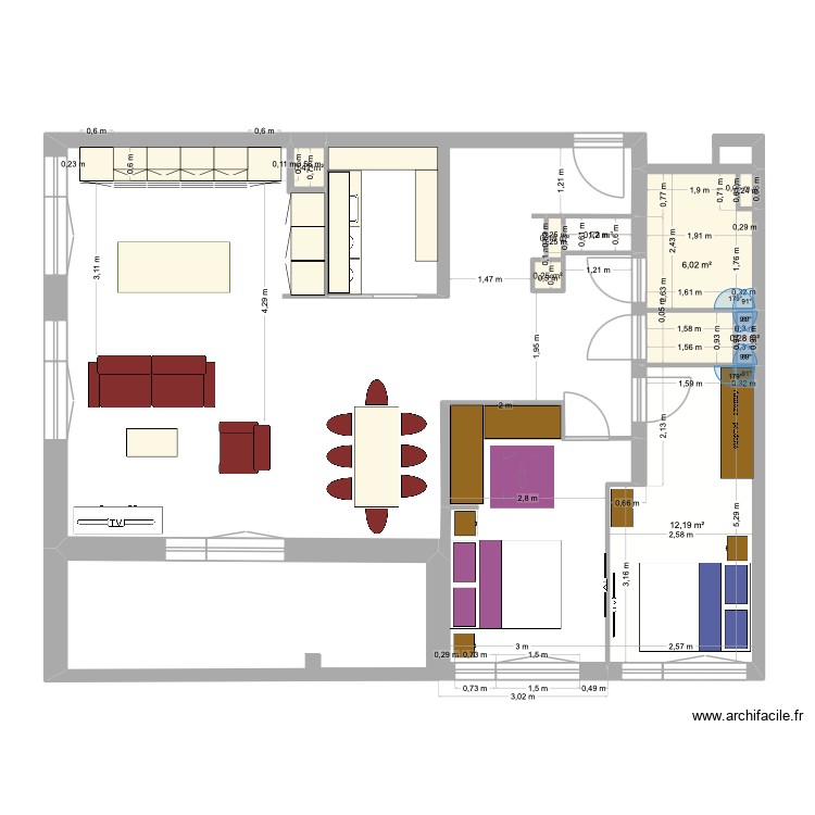 T4 Christelle copie 2. Plan de 0 pièce et 0 m2