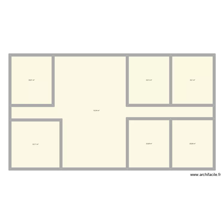 Plan. Plan de 7  et 216 m²