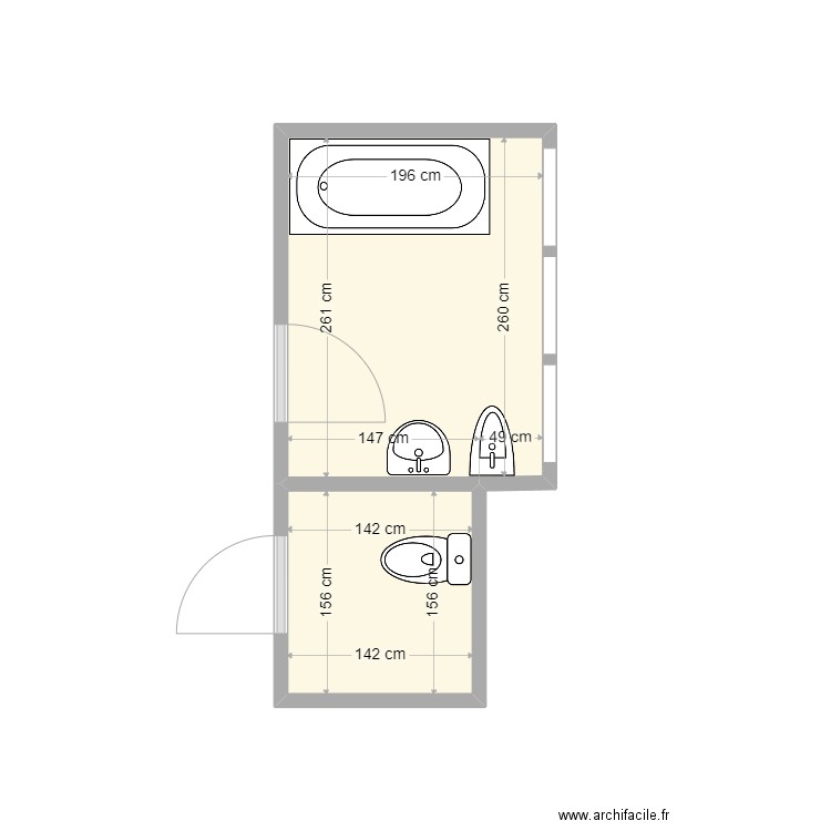 Etat-Actuel_Ruscher. Plan de 0 pièce et 0 m2