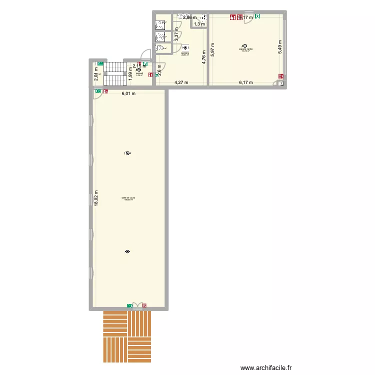 Peggy Fitness. Plan de 8 et 176 m² Peggy Fitness. Plan de 8 et 176 m²