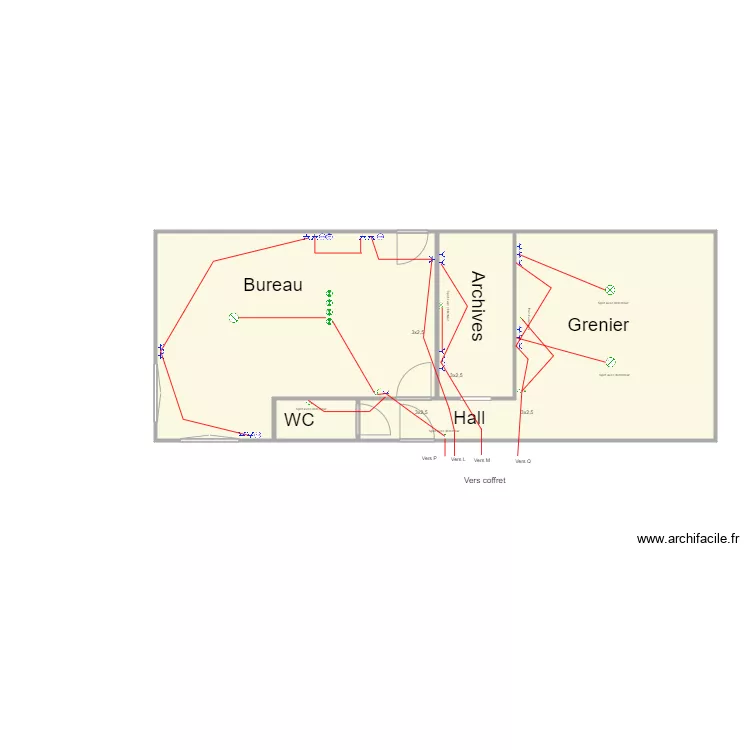 Nouveau Hangar bureau et greniers. Plan de Nouveau Hangar bureau et greniers. Plan de