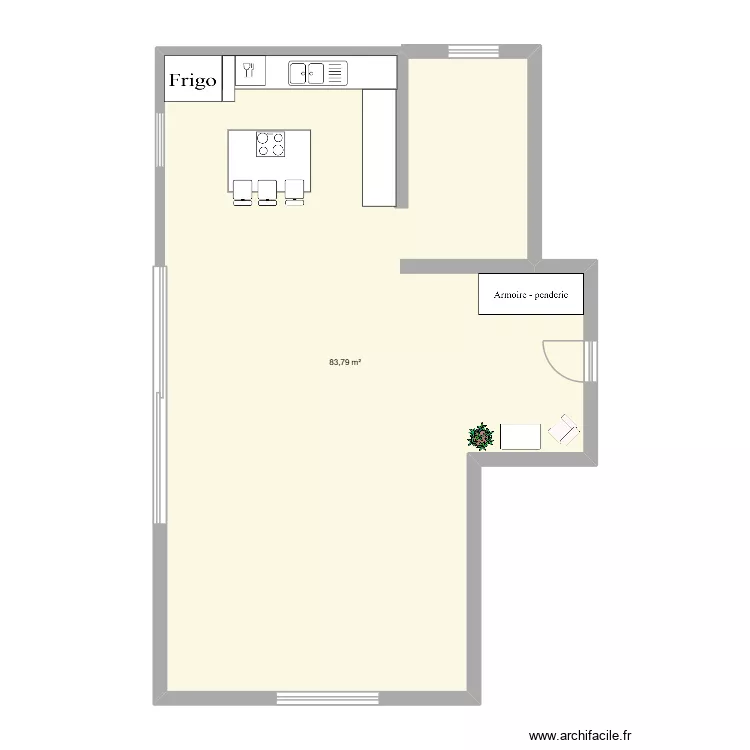 FUTURE MAISON ENO. Plan de 1  et 87 m²
