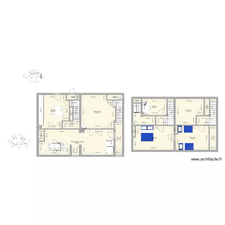 Maison mer. Plan de Maison mer. Plan de