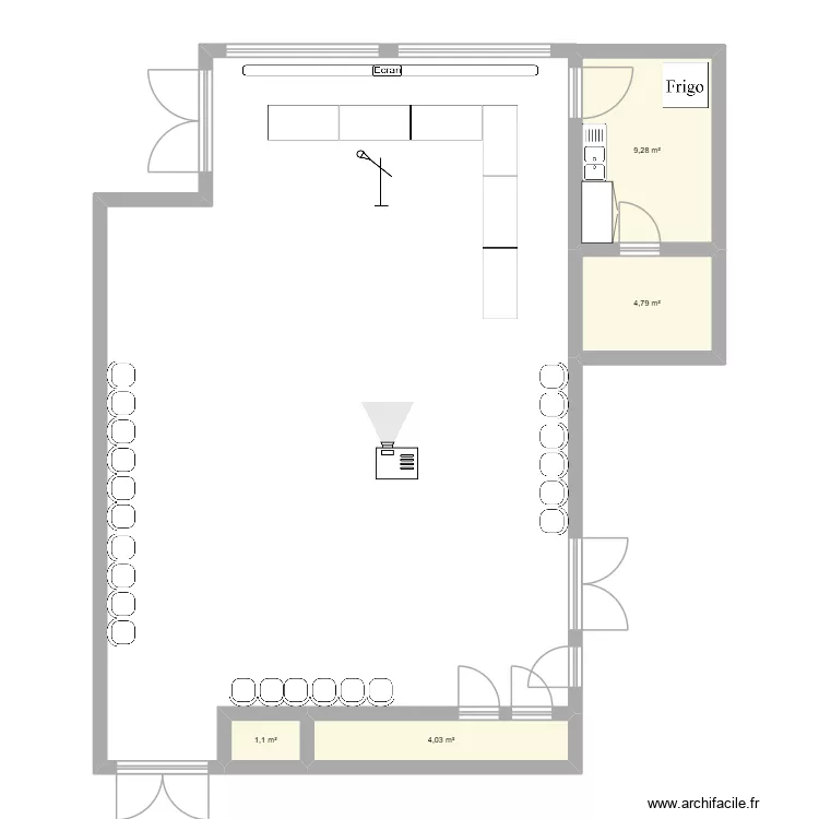 Ory pot. Plan de 4  et 19 m²