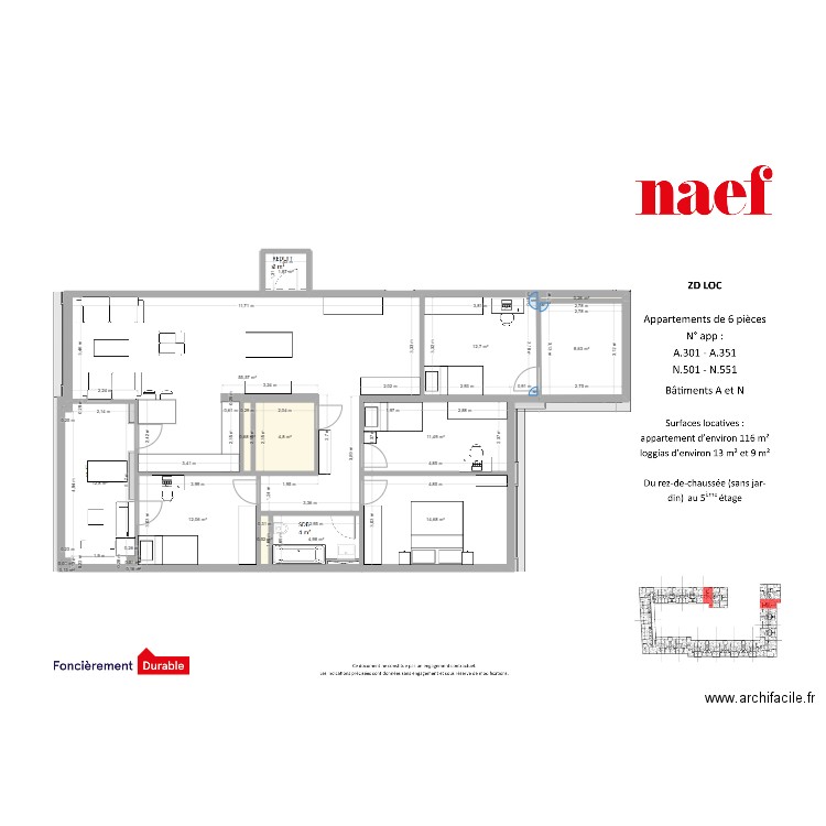 vessy. Plan de 15 pièces et 141 m2