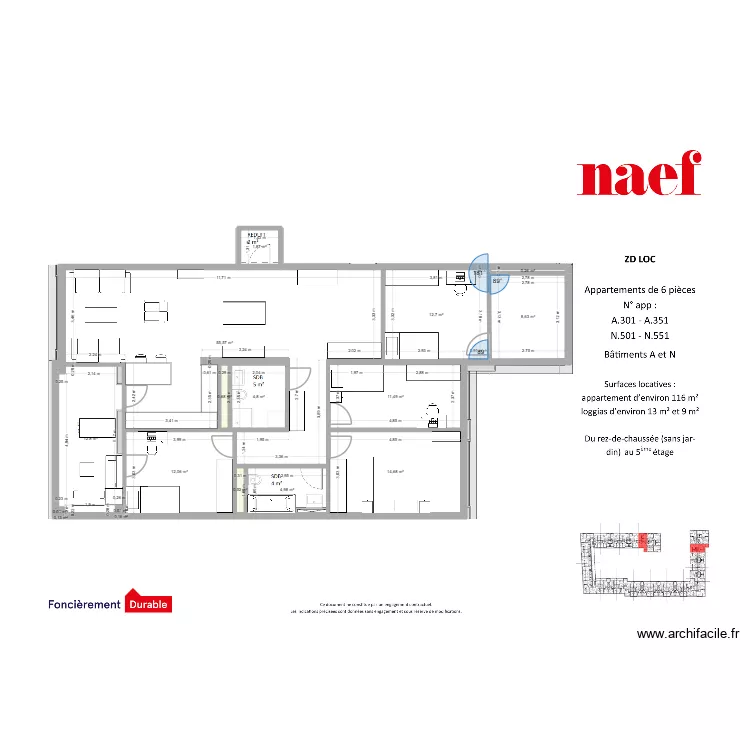 vessy. Plan de 15 pièces et 141 m²