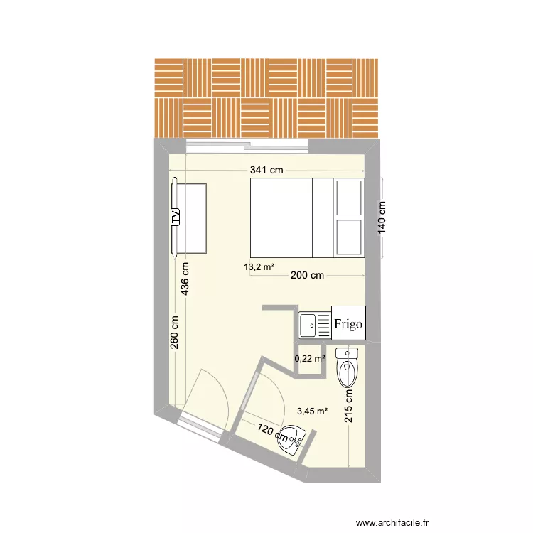 studio saint nazaire. Plan de studio saint nazaire. Plan de