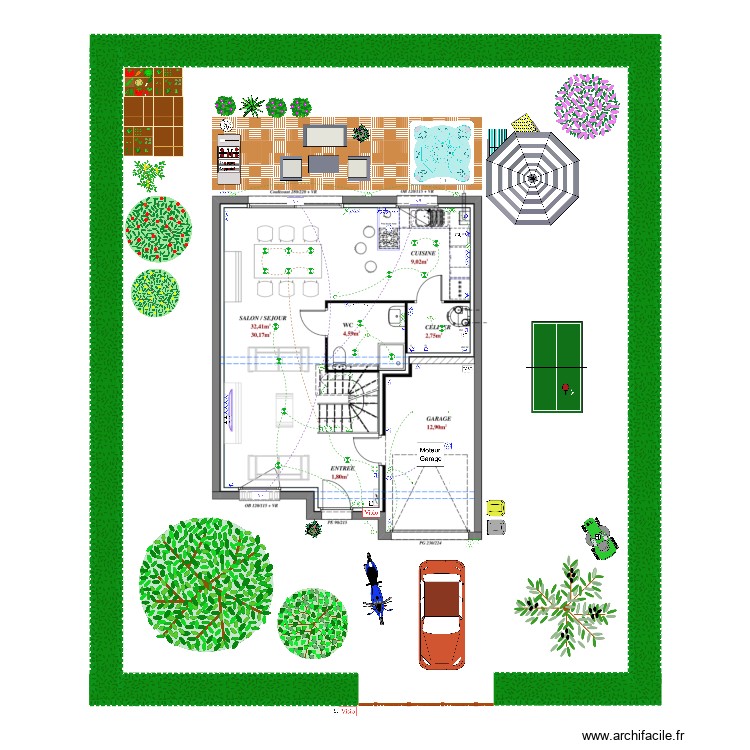 TP Tubage - RDC. Plan de 0 pièce et 0 m2