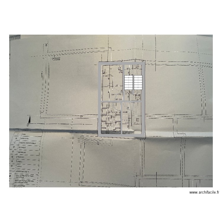 Portois cave. Plan de 3 pièces et 33 m2