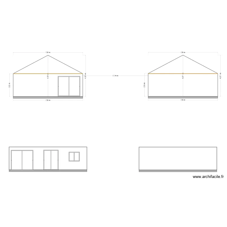 plan de facade 1. Plan de 