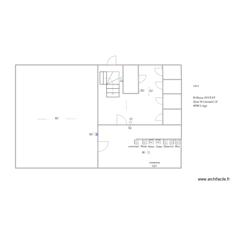 rez de 1 leonard 12++commun++. Plan de rez de 1 leonard 12++commun++. Plan de