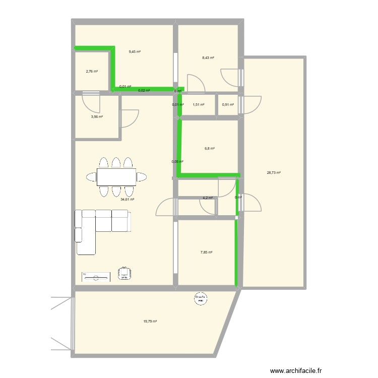 Grand chemin de messine 86 gros test. Plan de 0 pièce et 0 m2