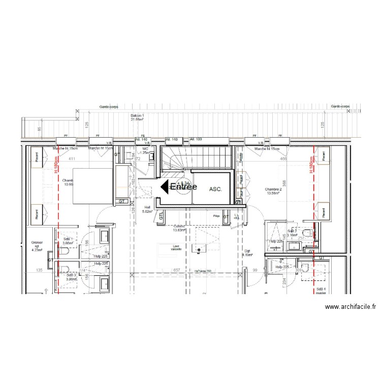 hanus salon-ch. Plan de 0 pièce et 0 m2