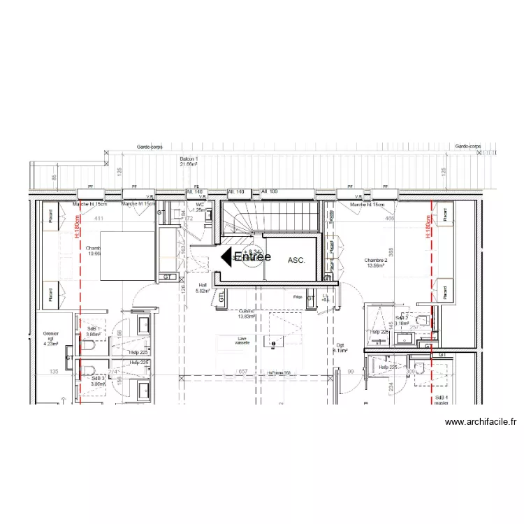 hanus salon-ch. Plan de 